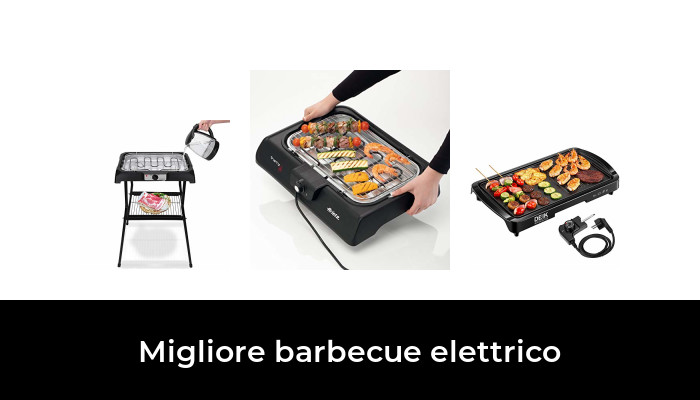 Barbecue Elettrico Da Tavolo Da 2400 W E Griglia In Acciaio Inossidabile E Vasso