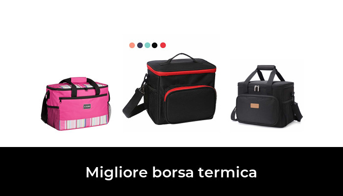 in campeggio o in occasione di barbecue Bleu Fonc/é Borsa termica impermeabile Ideale per mantenere caldo o fresco il pranzo al lavoro con maniglia e tracolla; capacit/à: 8 L