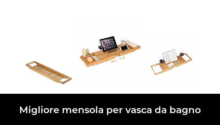Relaxdays Vassoio Vasca da Bagno XL con Leggio per Libri & Tablet 70-105 cm naturale Bath Caddy Allungabile in Bambù Relaxdays Vassoio Vasca da Bagno XL con Leggio per Libri & Tablet 70-105 cm naturale Bath Caddy Allungabile in Bambù