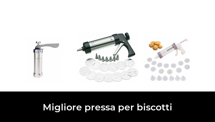 Pressa Per Biscotti KOUHA - Sparabiscotti In Acciaio Inox Con 13 Stampini E 8 Ugelli, Per Decorazioni - Foto 3