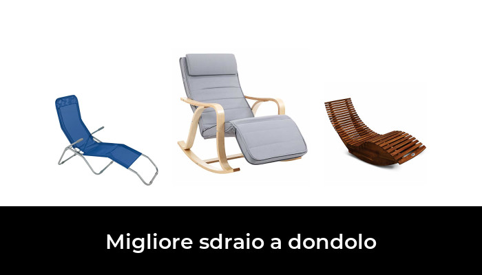 Casaria Sedia Sdraio a Dondolo da Giardino ergonomica Pieghevole Sdraio Relax Lettino Prendisole Nero