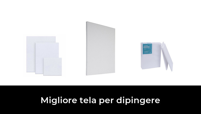 Set di tele con telaio colore: Bianco SÜDOR in cotone 35 x 50 cm 