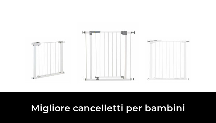 misura a pressione 68,5 cm - 75 cm, colore: Bianco Safetots Cancello di sicurezza extra alto in metallo 