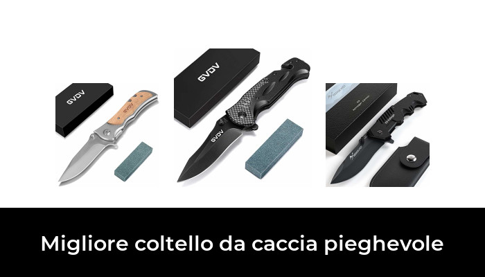 Coltello a Due Mani con Chiusura Posteriore Campeggio e Outdoor Coltello Chiudibile Coltello Tascabile con Manico in Legno e Metallo per Caccia