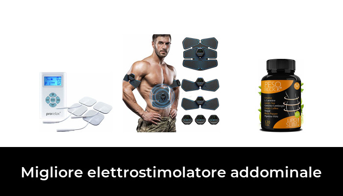 Elettrostimolatore Addominali EMS Con 8 Modalità E 19 Intensità - Tonificante Muscolare Portatile Ricaricabile USB