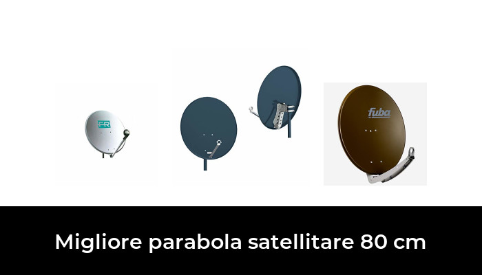 PARABOLA SAT SATELLITE 80 CM CON LNB SCR ALTA QUALITA' PER SKY - 11