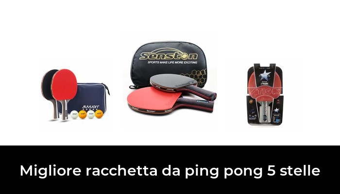 Racchetta da Ping Pong 5 Stelle Professionale – Performance Pro Avanzata con Struttura a 5 Strati – Gomma Offensiva – Approvata ITTF – Alta Velocità, Spin e Controllo per Giocatori Esperti