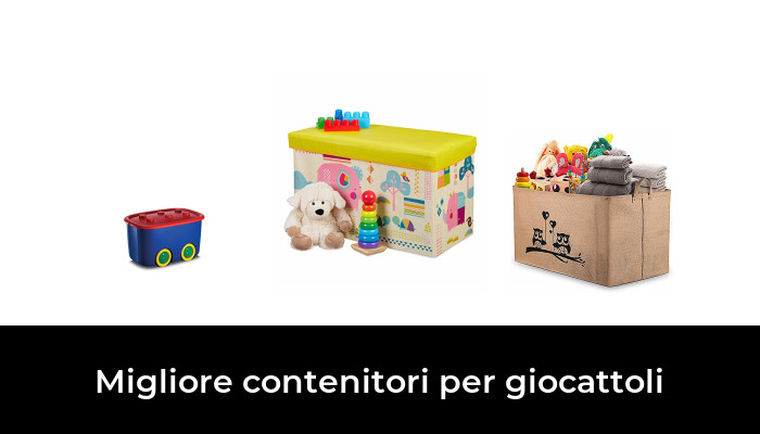 Set 2 Contenitori Per Giocattoli Con Coperchio - Impilabili In Plastica PP - Grandi E Piccoli, Per Mattoncini E Giochi - Nero