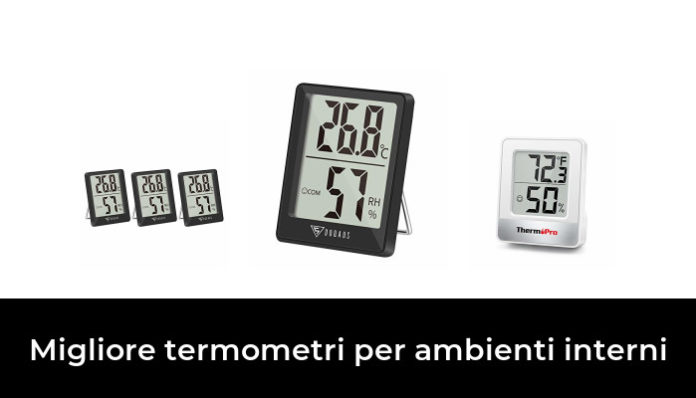 Vaikby Set 6 Termometri Digitali Da Interno Con Igrometro LCD - Misuratore Temperatura E Umidità
