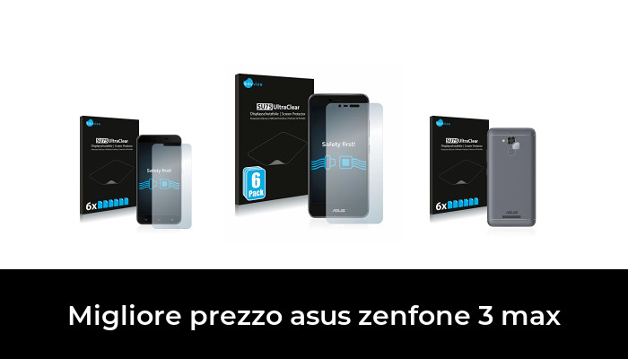 Cadorabo 3x Pellicola Vetro Temperato Per Asus ZenFone 3 MAX - Trasparente, Durezza 9H, Anti Graffio, Facile Applicazione