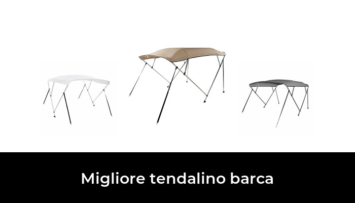 Adattabile a Tutti i Tipi di imbarcazioni da diporto. Lunghezza di Copertura 180 cm Carvid Marine Tendalino Bimini 3 Archi in Alluminio anodizzato Marino